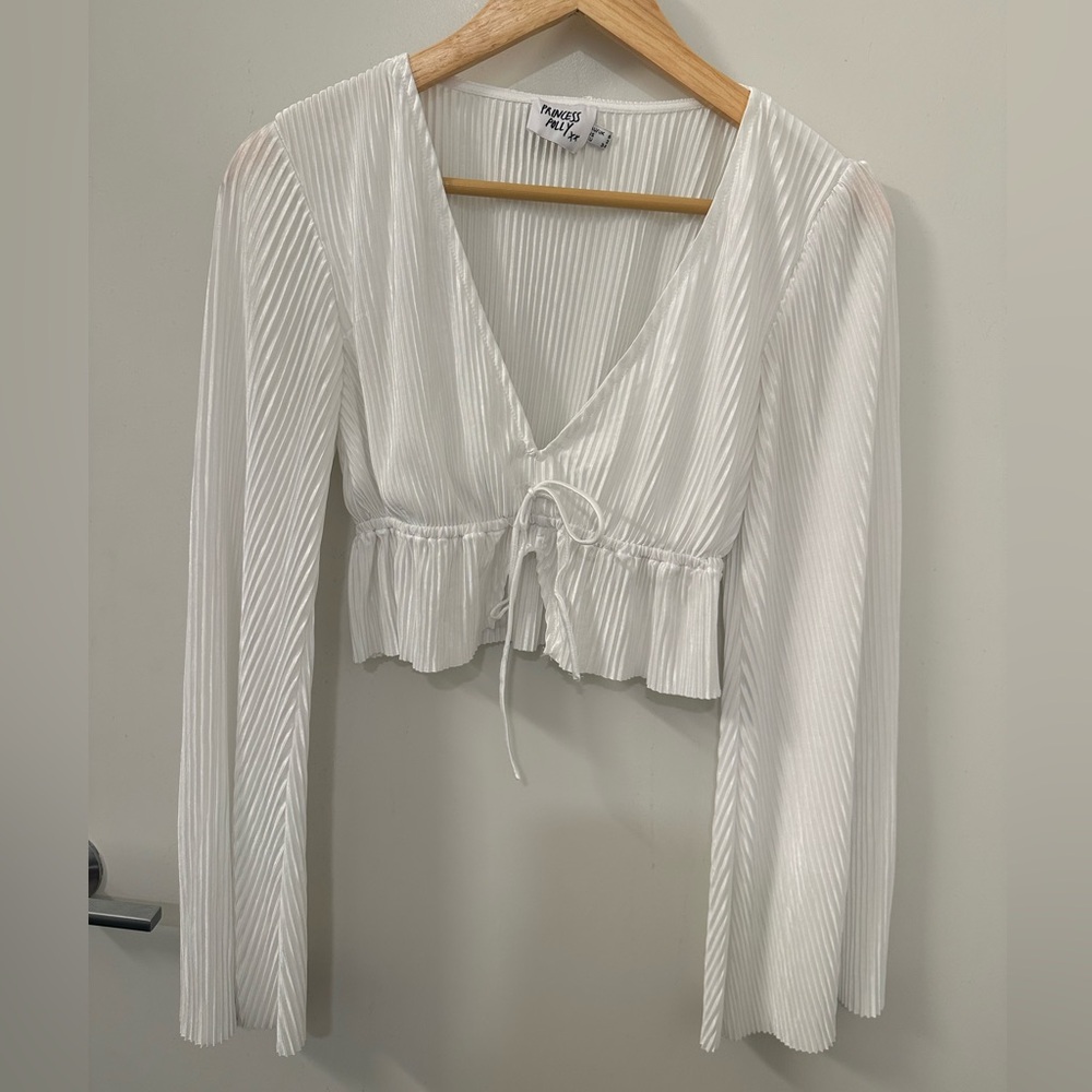 Tie front crop top